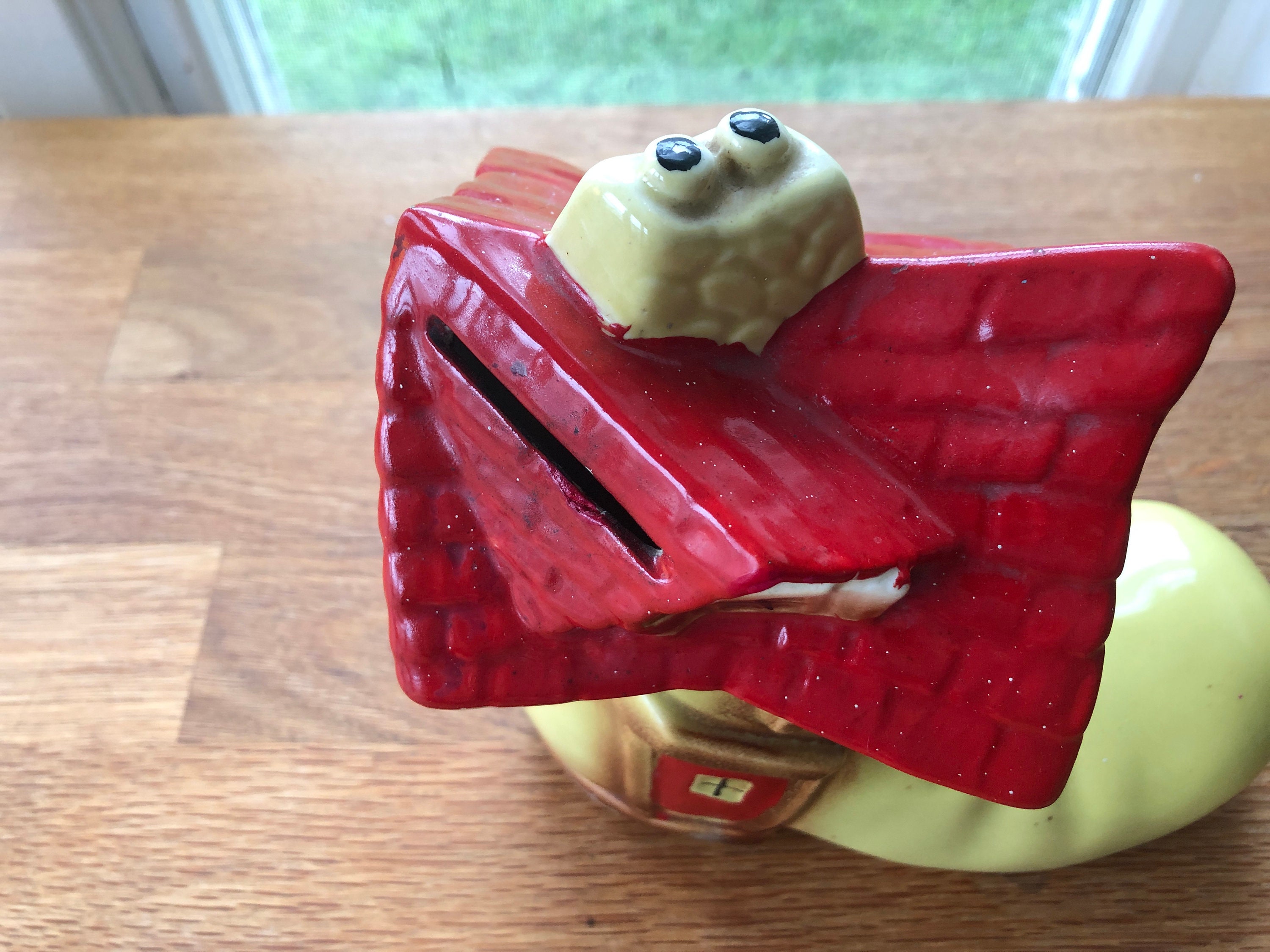 Vintage Old Mother in the Shoe Piggy Bank Etsy