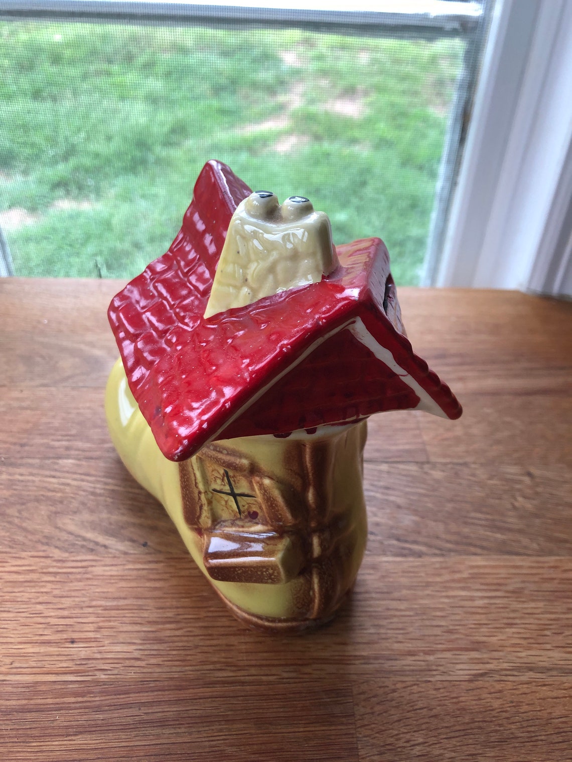 Vintage Old Mother in the Shoe Piggy Bank Etsy