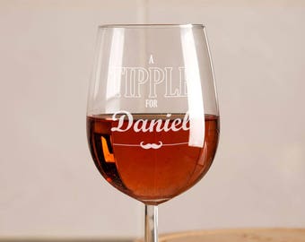 Personalised “Tipple” Wine Glass - Personalised Wine Glass, Personalised Gifts for Adults, Gifts For Him, Christmas Gifts, Birthday Gifts