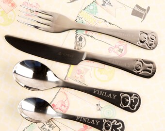 christening cutlery set