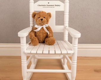 Personalised Childs Rocking Chair 2024 elgincountymidwives
