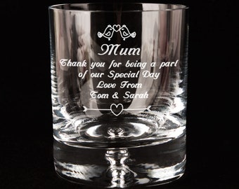 PERSONALISED JOHNNIE WALKER WHISKEY GLASS TUMBLER FATHER OF THE GROOM GIFT USHER