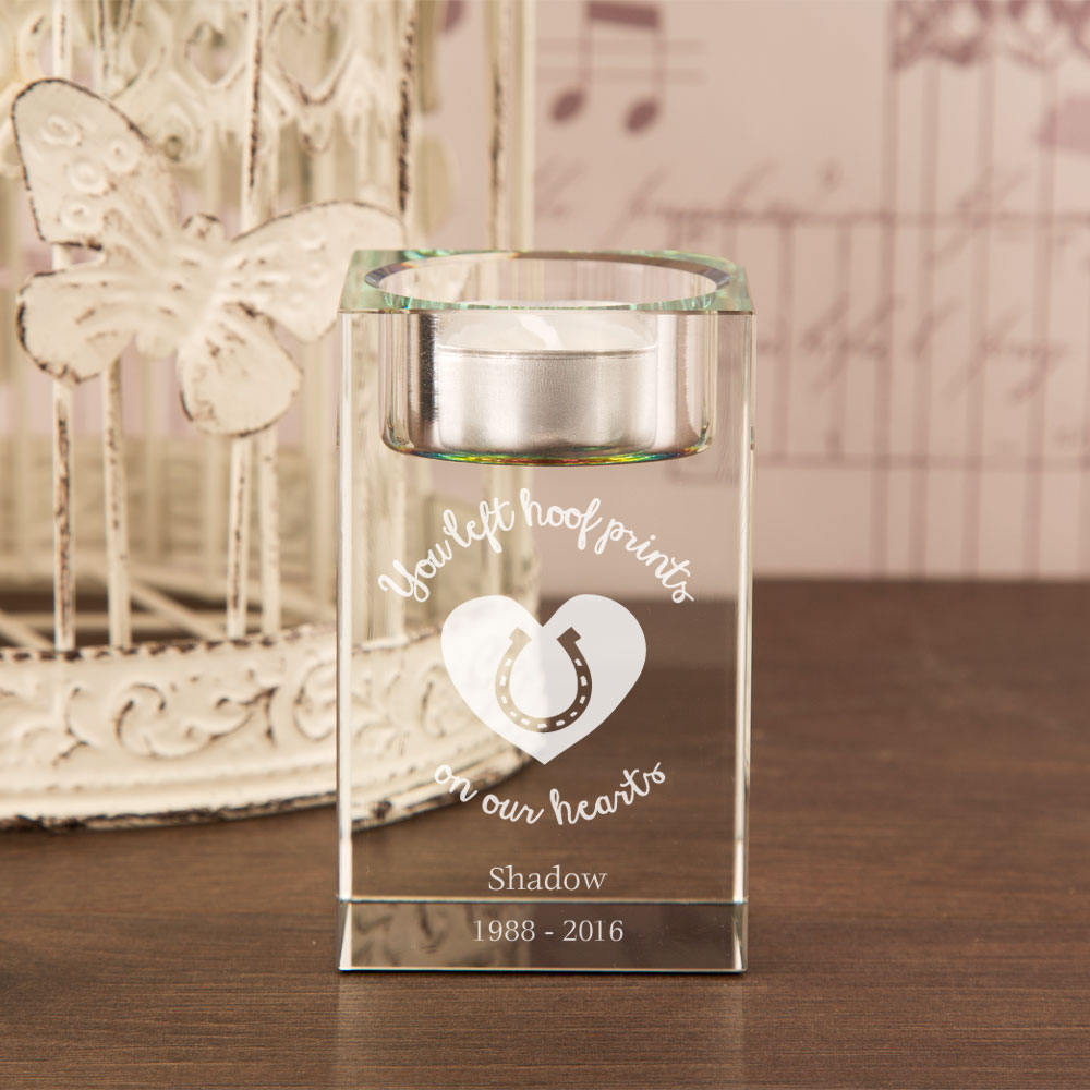 Pet Memorial Tealight Holder Glass Tea Light Holder Etsy UK