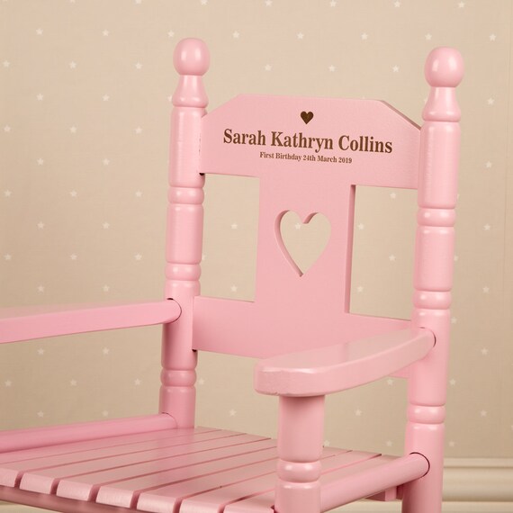 personalized rocking chair for baby girl