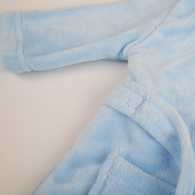 Personalised Bathrobe for a Baby Boy Embroidered Blue Etsy UK