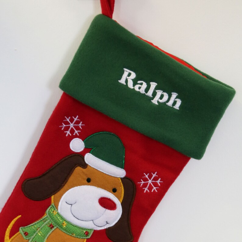 Christmas Dog Stocking Personalised Pet Stocking Any Name Etsy UK