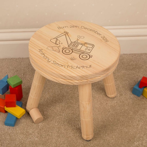 personalised baby stool