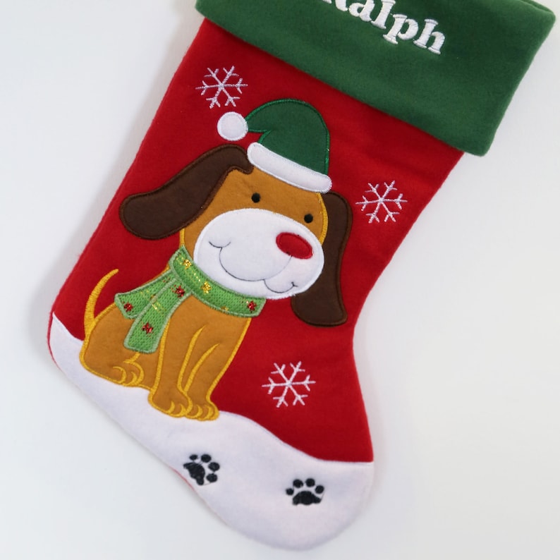 Christmas Dog Stocking Personalised Pet Stocking Any Name Etsy UK