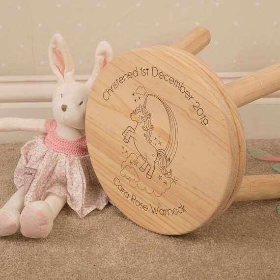 personalised baby stool