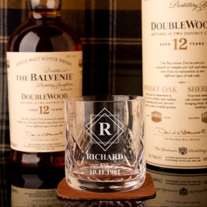Engraved Square Crystal Decanter | The Gift Experience