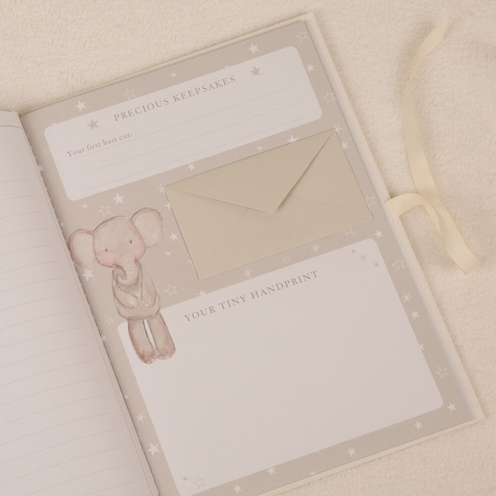 Personalised Baby Record Book Gold Foil Printed Customised Etsy UK