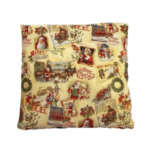 Housses de coussin de luxe avec fermeture éclair pour Noël, Housses de coussin personnalisées pour Noël, Housses de coussin de Noël avec le père Noël