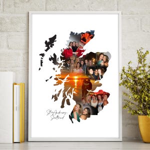 Cadeau Ecosse, collage photo Ecosse, impression Ecosse, art Ecosse, cadre photo Ecosse, cadeau de voyage Ecosse, photographie Ecosse