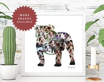 English Bulldog Personalised Print, English Bulldog gift, American Bulldog gift, Bulldog painting, Bulldog picture, Bulldog lover