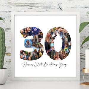 30e fotocollage, 30e verjaardagscadeau, 30e verjaardagscadeau voor vrouwen, 30e verjaardagscadeau voor mannen, 30e verjaardagscadeau, 30e huwelijkscadeau