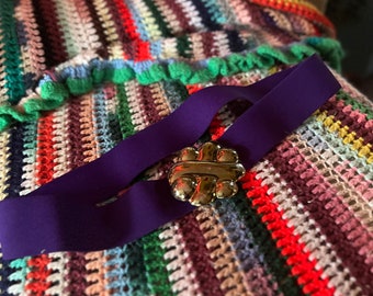 Vintage Salena’s Collection Brown Beaded Belt Circa 1990 Vtg 1989 Beaded Belt Salena main image 4