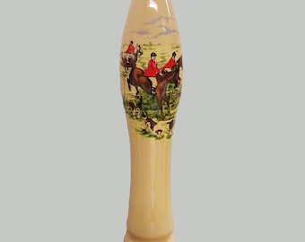 Mango de bomba de cerveza de cerámica para barra (diseño de escena de caza)