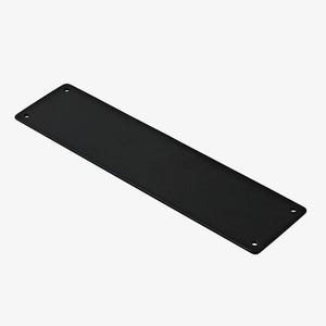 Placa de empuje para puerta negra mate (cada una)