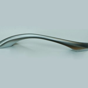 Pack Of 4 Satin Chrome Wave Cupboard Cabinet Door Pull Handle 128mm