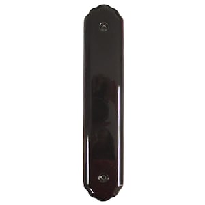 Placa de cerámica para puerta de color negro (cada una)
