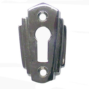 Art Deco Chrome Escutcheon