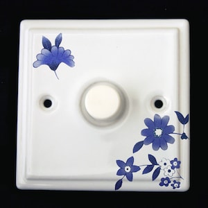 White Porcelain Single Dimmer Switch Verity Design