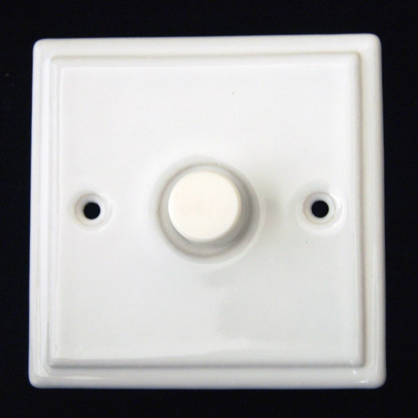 White Porcelain Single Dimmer Switch