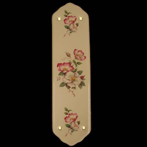 Ceramic Door Finger Plate Sweet Briar Design (Each)