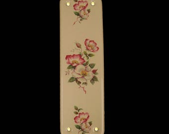 Ceramic Door Finger Plate Sweet Briar Design (Each)