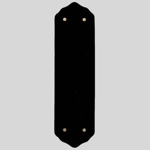 Placa de cerámica para puerta, color negro clásico (unidad)