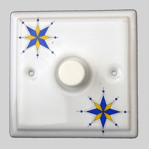 White Porcelain Single Dimmer Switch Galaxy Design