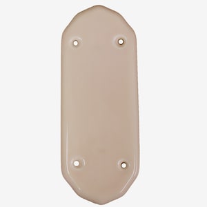 Placa de cerámica pequeña para puerta, color crema (unidad)