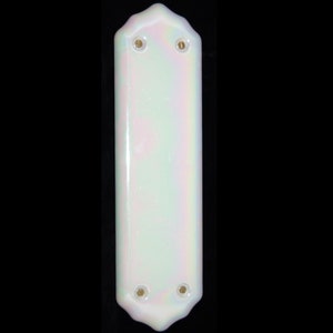 Ceramic Door Finger Plate Mother Of Pearl (Each)