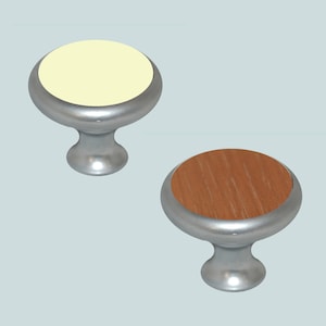Pack Of 20 Satin Chrome Cupboard Cabinet Door Knobs
