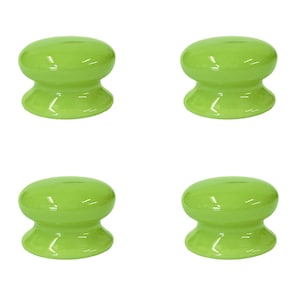 Pack Of 4 Green Ceramic Cupboard Wardrobe Knobs 50mm