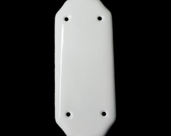 Small Ceramic Door Finger Plate White (Each)