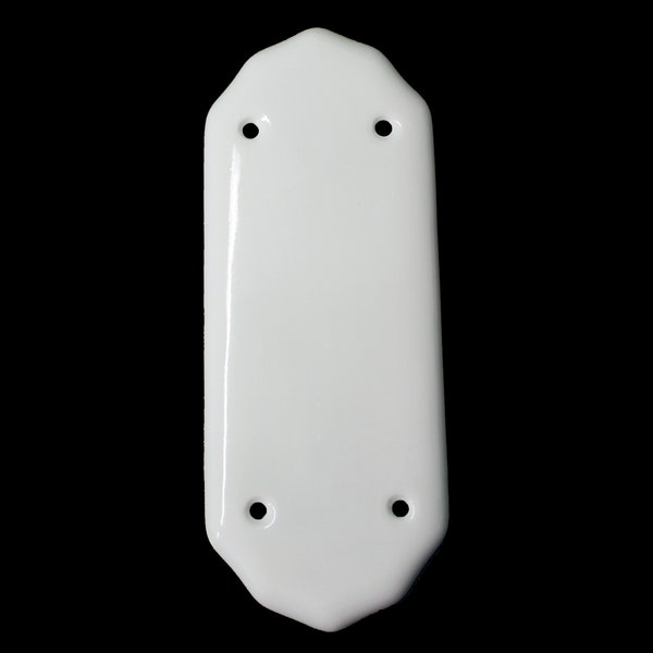 Small Ceramic Door Finger Plate White (Each)