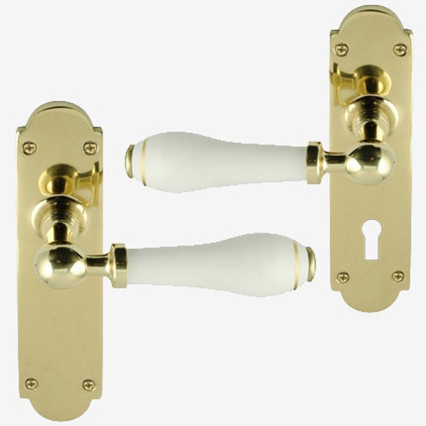 Gold Door Handles Etsy UK