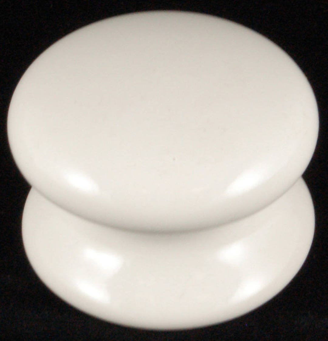 White Ceramic Cupboard Drawer Knob each Various Sizes Available Etsy
