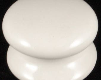 White Ceramic Cupboard Drawer Knob (Each) Various Sizes Available