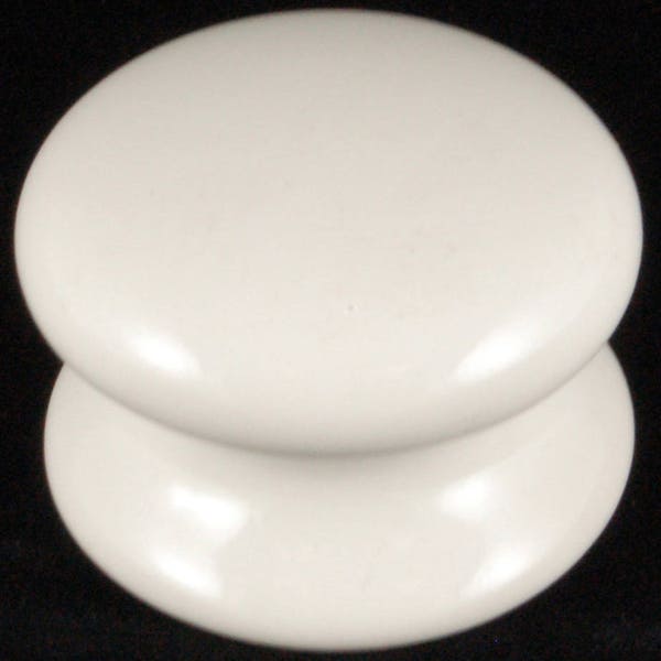 White Ceramic Cupboard Drawer Knob (Each) Various Sizes Available