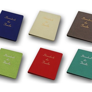 Modern family family book in registry office format for your wedding