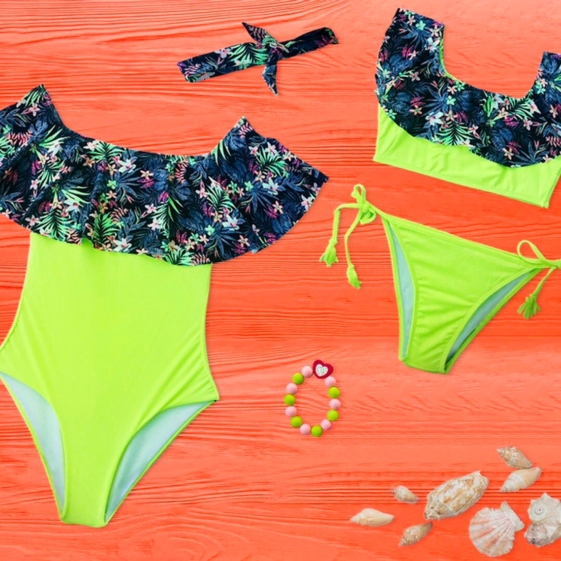 Bikini for Girl Size 10121416 headband Included If You Buy Etsy UK