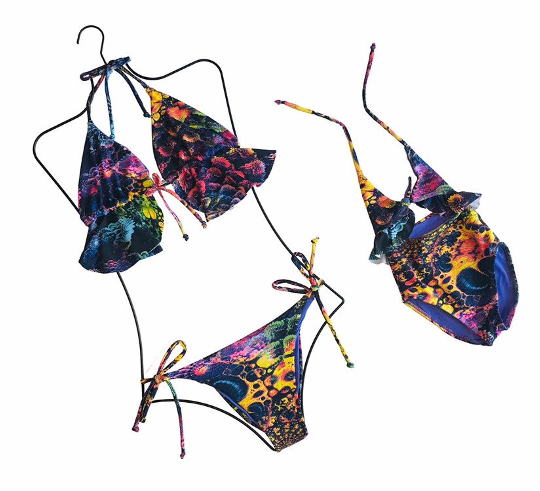 Mommy and Me set of 2 Bikini for MOM and One piece for girls under the sea color girl size 246