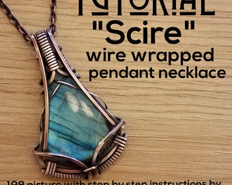 wire wrapped cabochon pendant