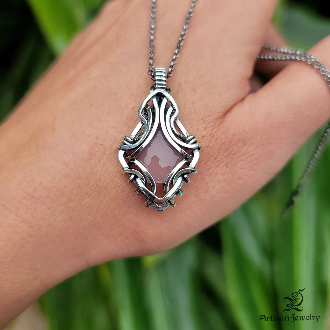 Meneny: Unique Handmade Elven Healing Talisman Pendant Necklace With ...