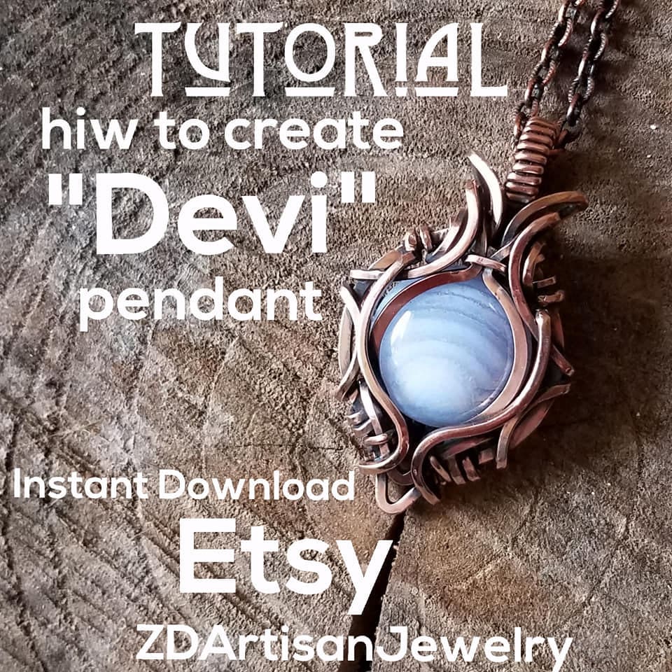 Tutorial-devi-instant Download Pdf Wire Wrapped Pendant