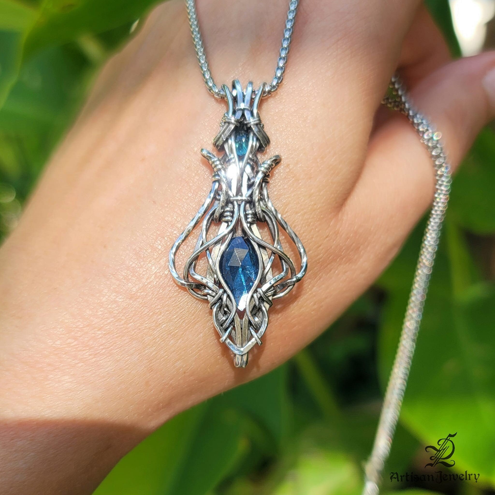 Anello In Argento Sterling Con Malachite, Anello Con Pietra Preziosa Verde - Italia - Foto 5