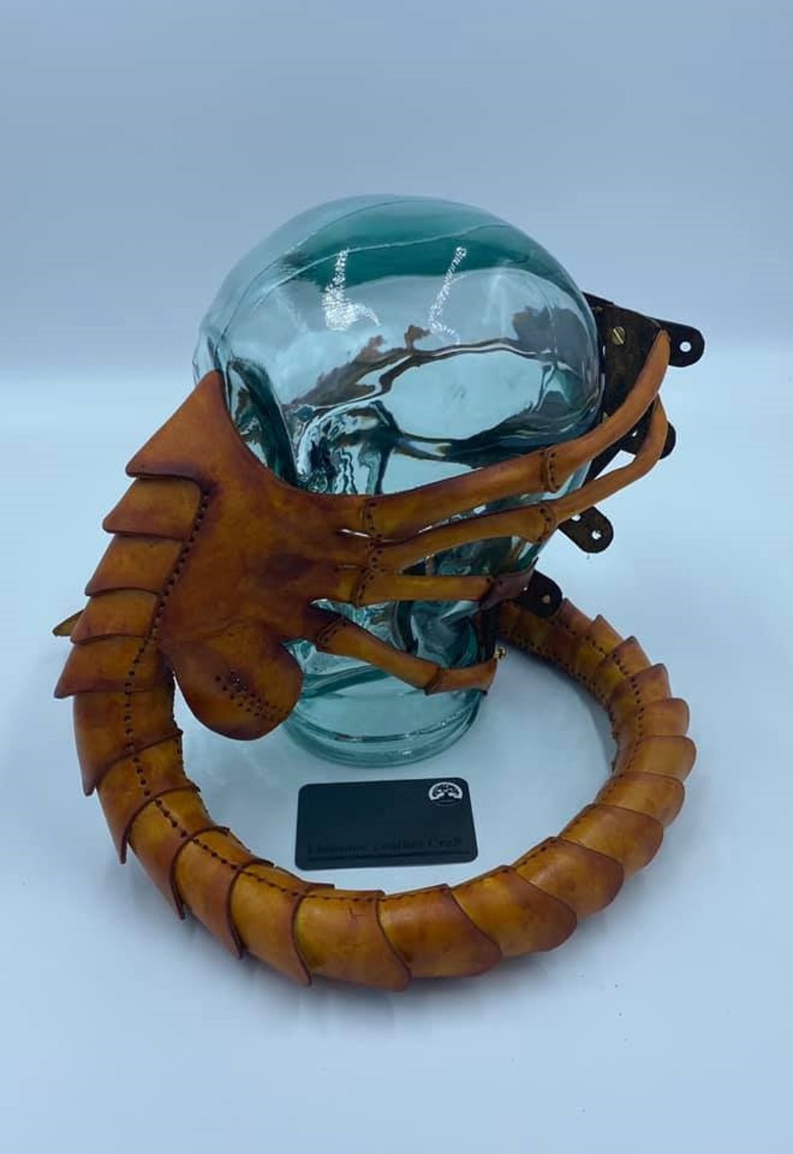 Leather Face hugger mask Etsy
