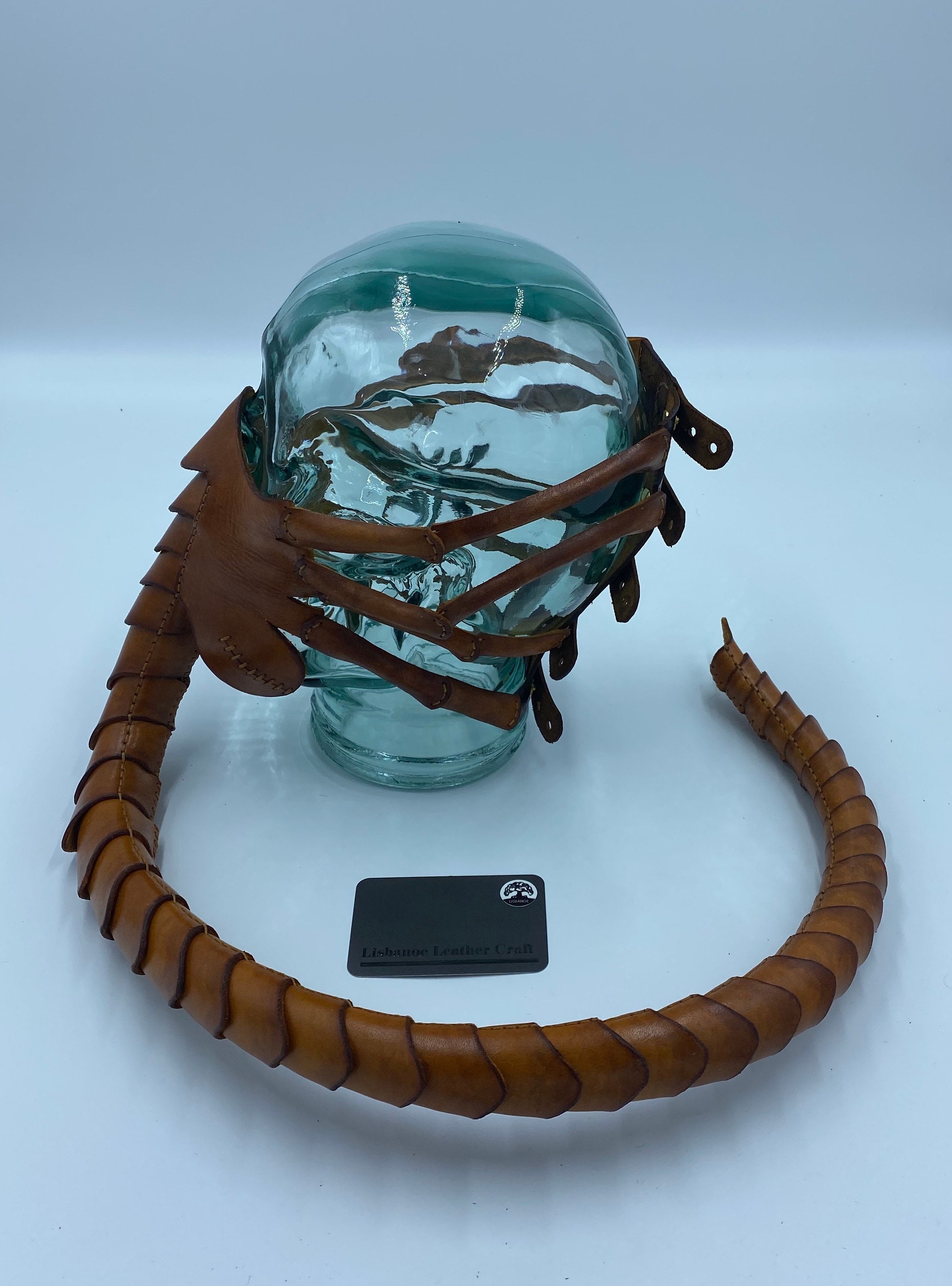 Leather Face hugger mask Etsy
